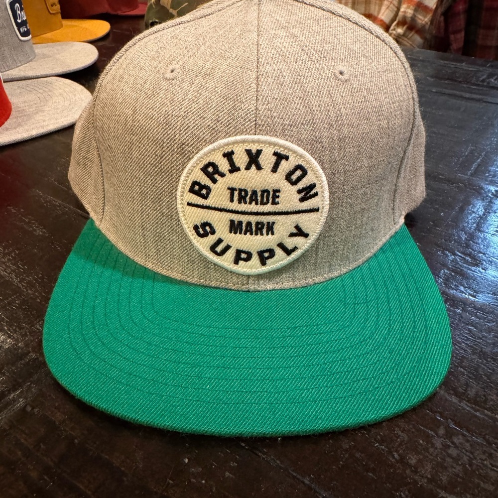 Brixton Gray and Green Hat